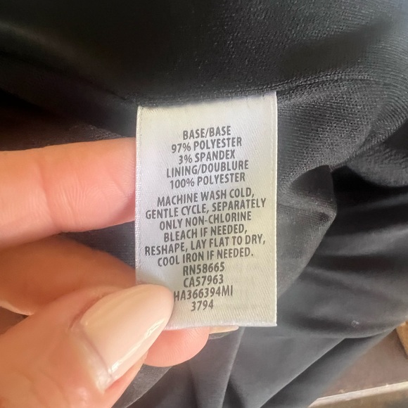 Nordstrom Brand Halogen Black Midi BodyCon Long Sleeve Dress - Picture 9 of 9